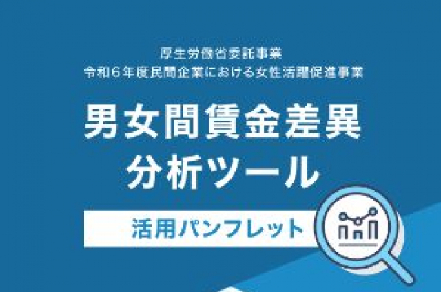 厚生労働省から「男女間賃金差異分析ツール」が公開されました